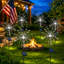 8 lumières de feu d'artifice solaires 8 modes d'éclairage de jardin à DEL imperméables pour les décorations du 4 juillet-79507377