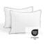 Hampton Double Flange Embroidered Contrast Edge Duvet Cover 3 Pieces Set-101427136-101427135