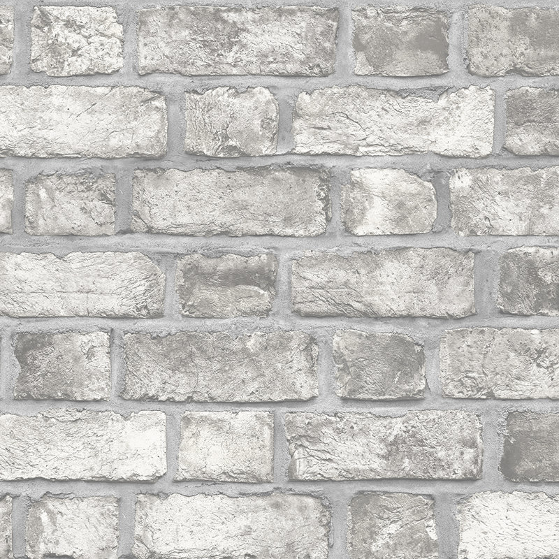 Pre-Pasted Wallpaper Roll, Gray