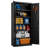 31.5 In. W X 70.8 In. H X 15.7 In. D Metal Storage Cabinets with 2 Doors and 5 Adjustable Shelves for Office, Home, Requires assembly,Black-799420807