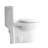 1.1/1.6 GPF Tornado Flush One-Piece Toilets for bathrooms,Button on the Tank top,Water-Saving Elongated Comfort Height Floor Mounted, Soft Closing Seat,Powerful Dual Flush MAP 1000g,Gloss White GW-003
