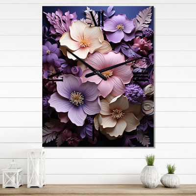 Horloge murale Aimo - Hibiscus