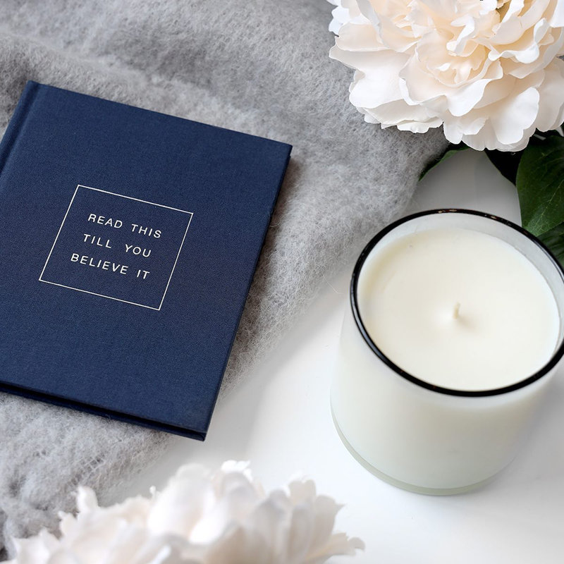 House & Home Champagne Scented Jar Candle, 4" H x 4" W x 4" D