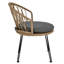 Ensemble de chaises de loisirs en rotin élégant et durable avec table en verre