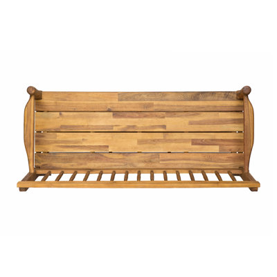 Banc de rangement en bois massif