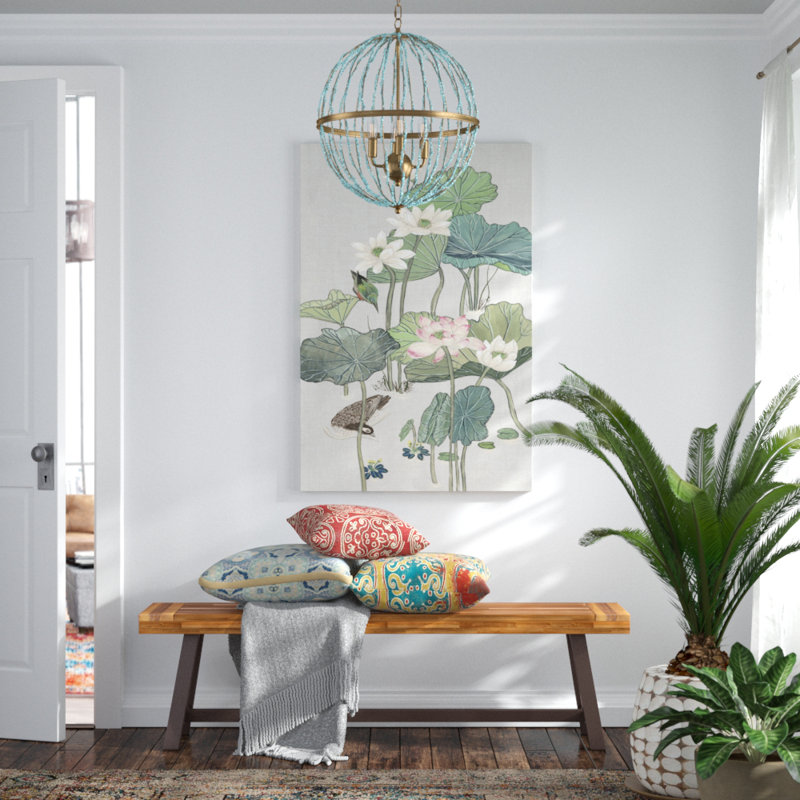 Lotus Pond II by Melissa Wang - Painting Print, Wrapped Canvas, 122cm H x 81cm W