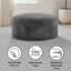 Fauteuil à billes rond en fausse fourrure-118602409