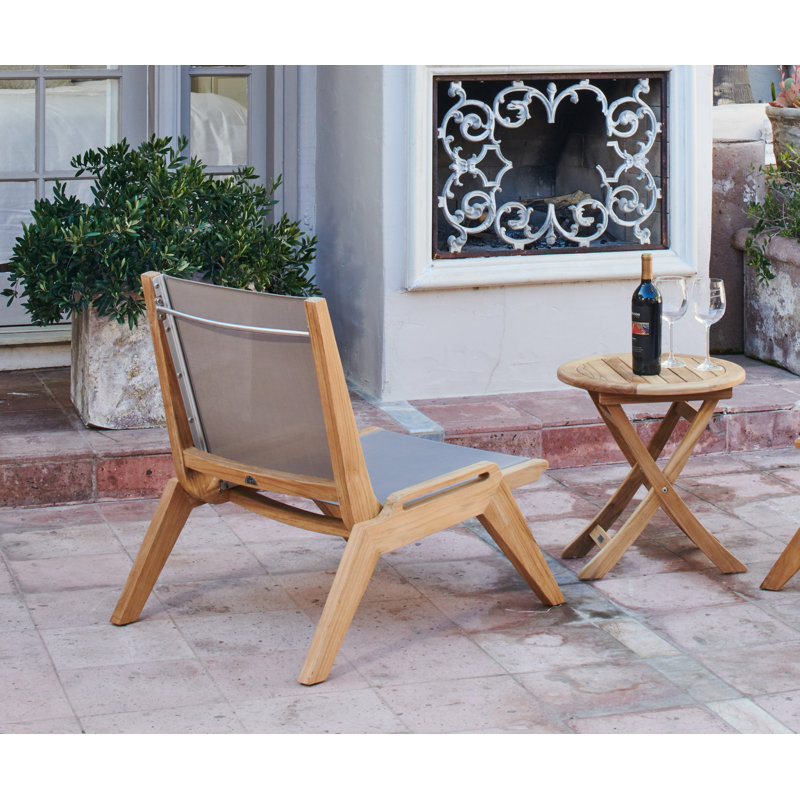 Chaise de patio en teck Sling