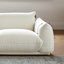 Causeuse-coussin modulaire en chenille blanche