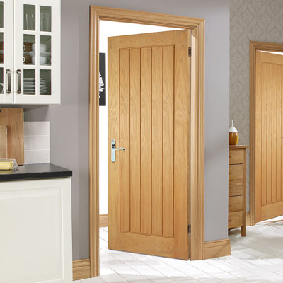 Mexicano Unfinished Oak Internal Fire Door