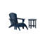 Chaise Adirondack en plastique avec repose-pieds Altura-87465145