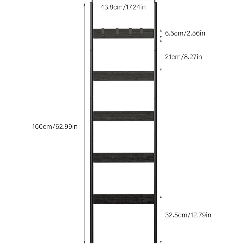 Farmhouse wall inclined decorative rack