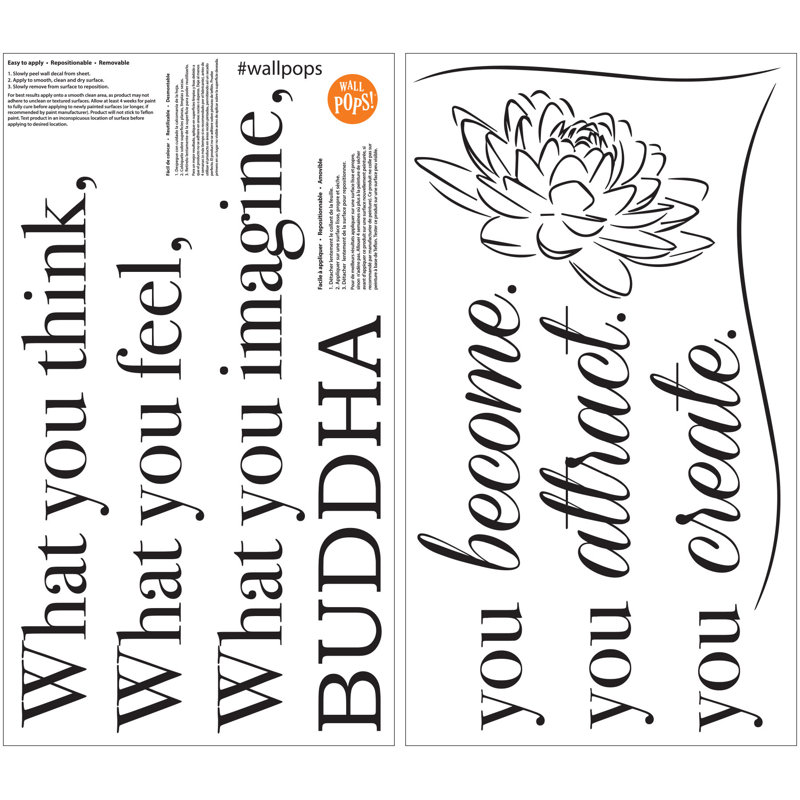 Text & Numbers Wall Decal
