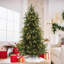 6Ft Pre-Lit Green Full Fir Artificial Christmas Tree