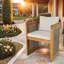 Chaise de patio en bois d'acacia Adwoa