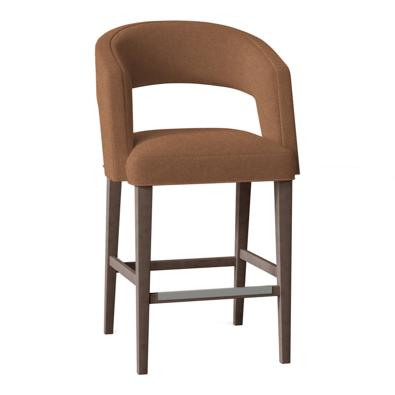 Tabouret 30 "Bryant, Perigold Banks ocre, Noisette