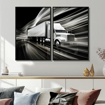 Truck 53Ft Translucent Rhythms I - Gray Wall Art