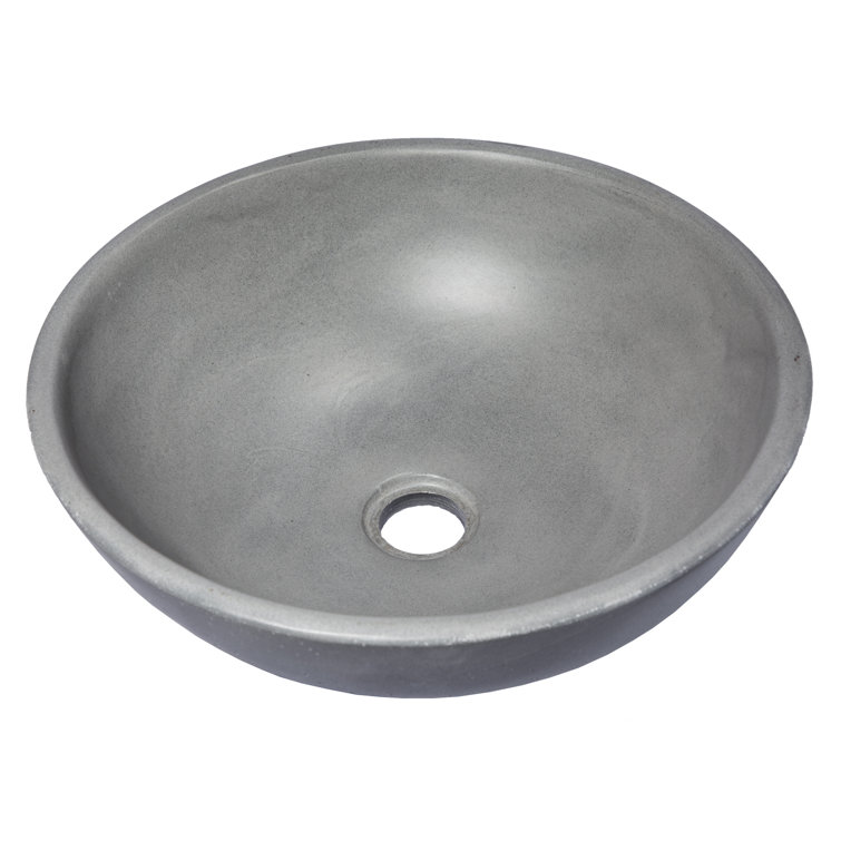 Eden Bath Eden 14.2'' Concrete Circular Bathroom Sink