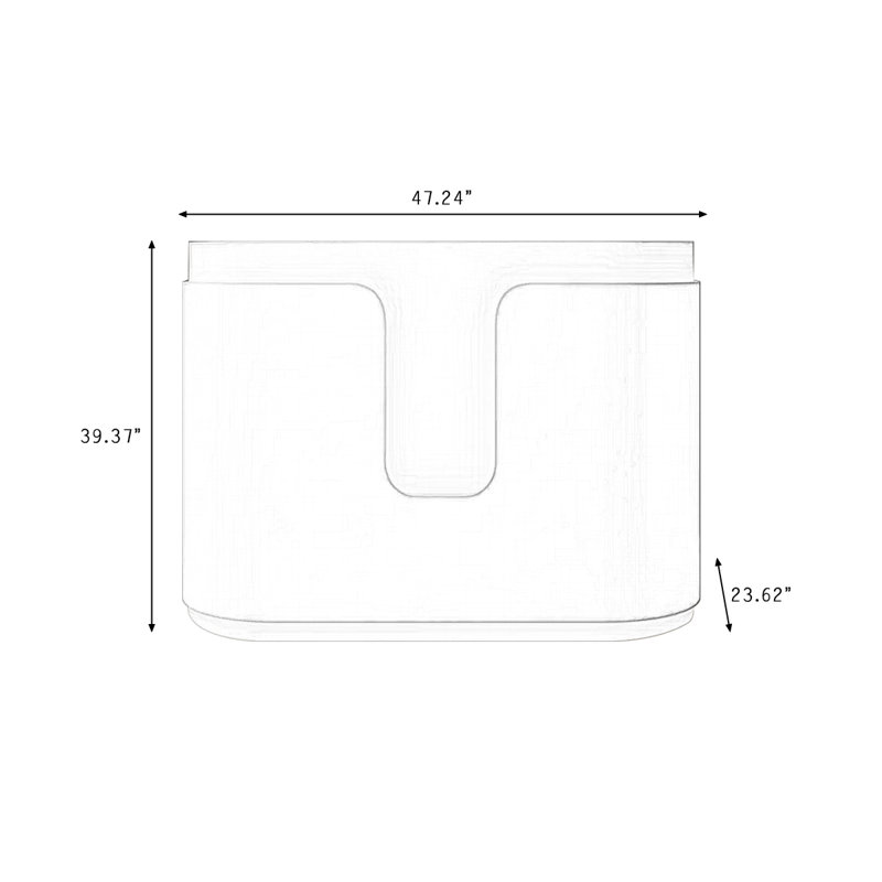 Bureau de réception rectangulaire Modern, 47.24