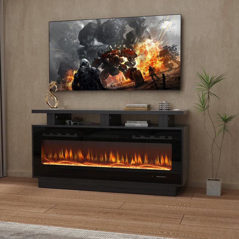 Meuble télé avec foyer électrique intelligent 50 po, 50