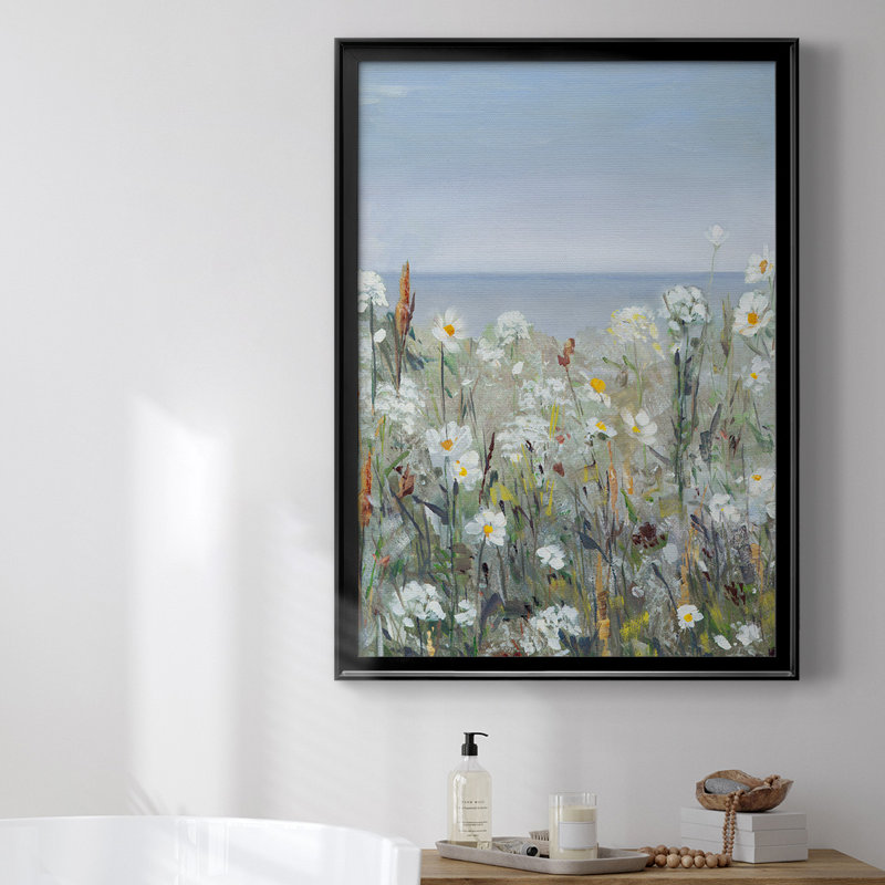 " Wild Sea Breeze I " Painting Print, Black, 36.5" H x 26.5" W