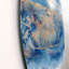 Abstrait classique bleu et or I - art mural moderne en cercle métallique-68851505