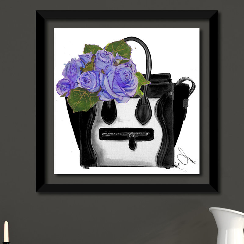 « apportez-moi des fleurs », impression encadrée, H 25,5 po x l 25,5 po x P 1 po, Cadre noir