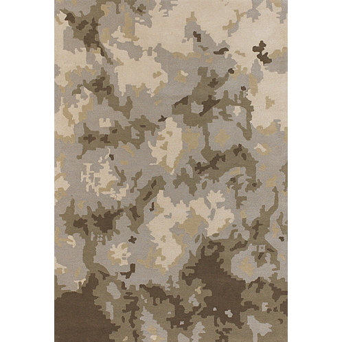 Wool Abstract Indoor Rug, Rectangle 2' x 3'
