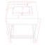Meuble-lavabo simple 24 po Marmo-81900790-81900788