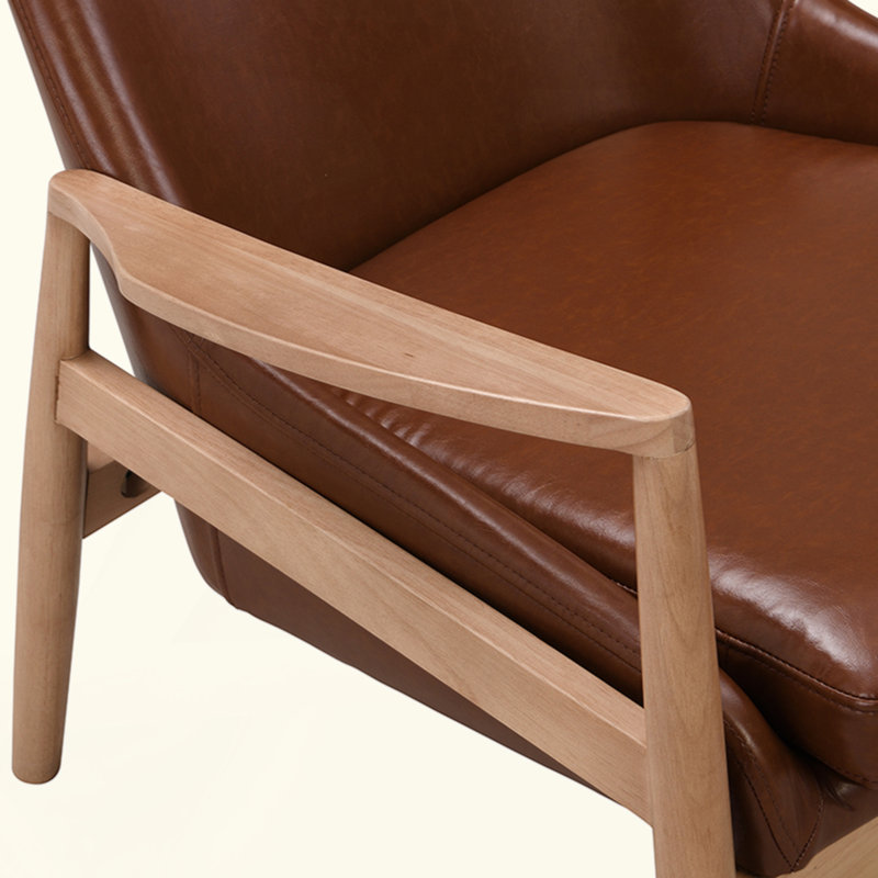 Ensemble de 2 fauteuils avec structure en bois massif