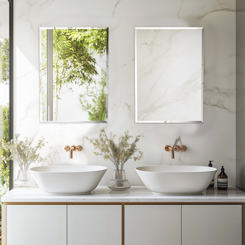 Sien Glass Flat Mirror, 50cm x 40cm