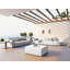 220cm Wide Wood Patio Sofa with Cushions-86476349