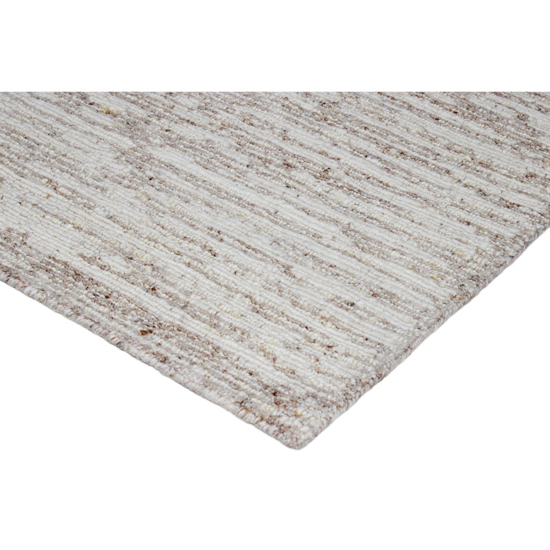 Wool Area Rug in Brown/Ivory/Gray, Rectangle 10' x 14'
