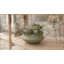  Bol à fleurs en céramique émaillée vert sauge, pot de plantes grasses, pot d'intérieur pour cactus, bonsaï, jardins de mousse et arrangements floraux, 11 po de diamètre et 4,25 po de hauteur