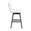 Chaise de bar pivotante en bois massif avec repose-pieds-649510240-649510245