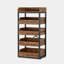 Support de rangement polyvalent en bois avec cinq tiroirs, idéal pour la cuisine et le salon