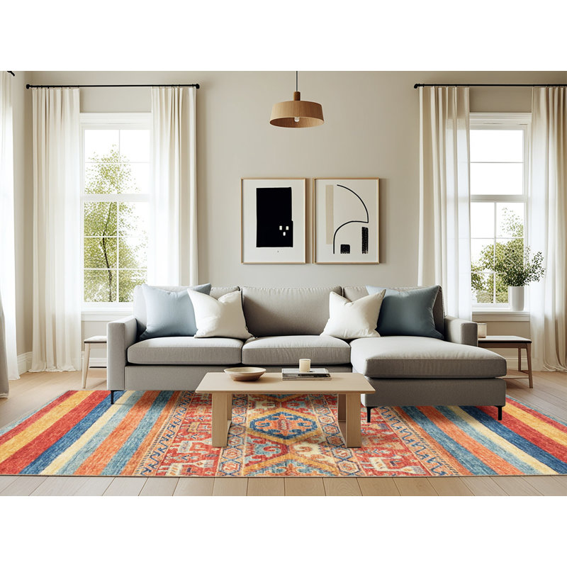 Abstract Indoor Rug, Rectangle 6' x 9'