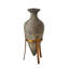 Amphora Alabaster Vase-Grey-Lg
