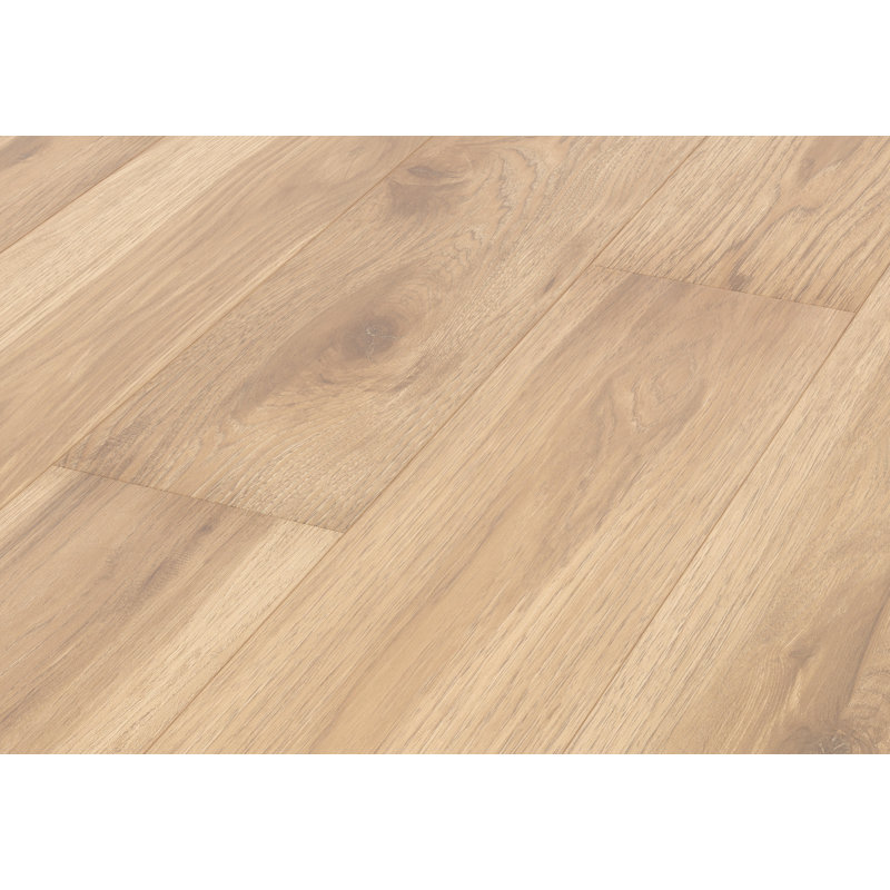 Restoration Collection® Atlas 7.66" x 59.5" x 12mm Hickory Laminate Flooring in Canyon, Natural Wood