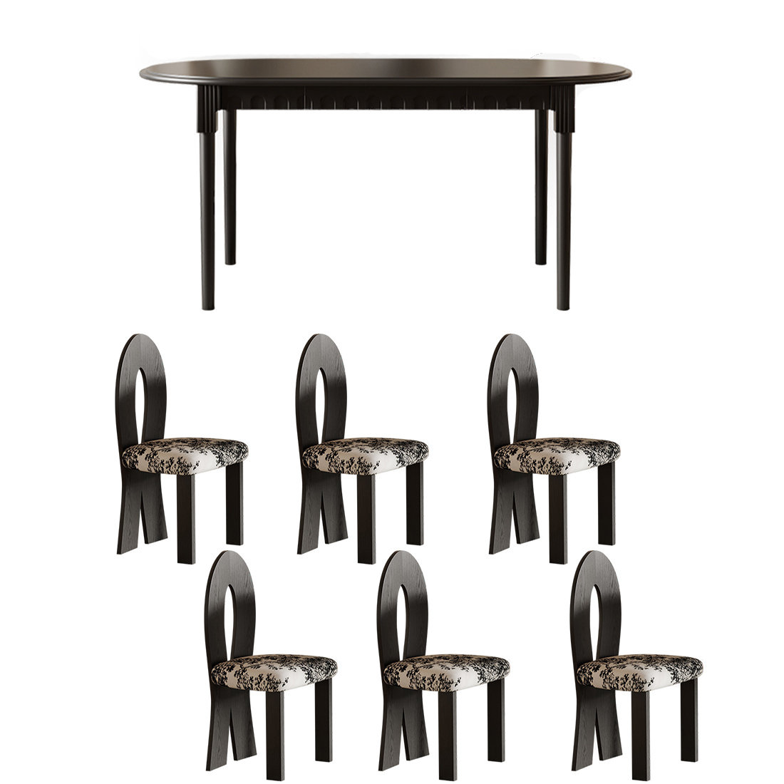 Sleek Surface Designs French retro solid wood dining table sets. | Wayfair