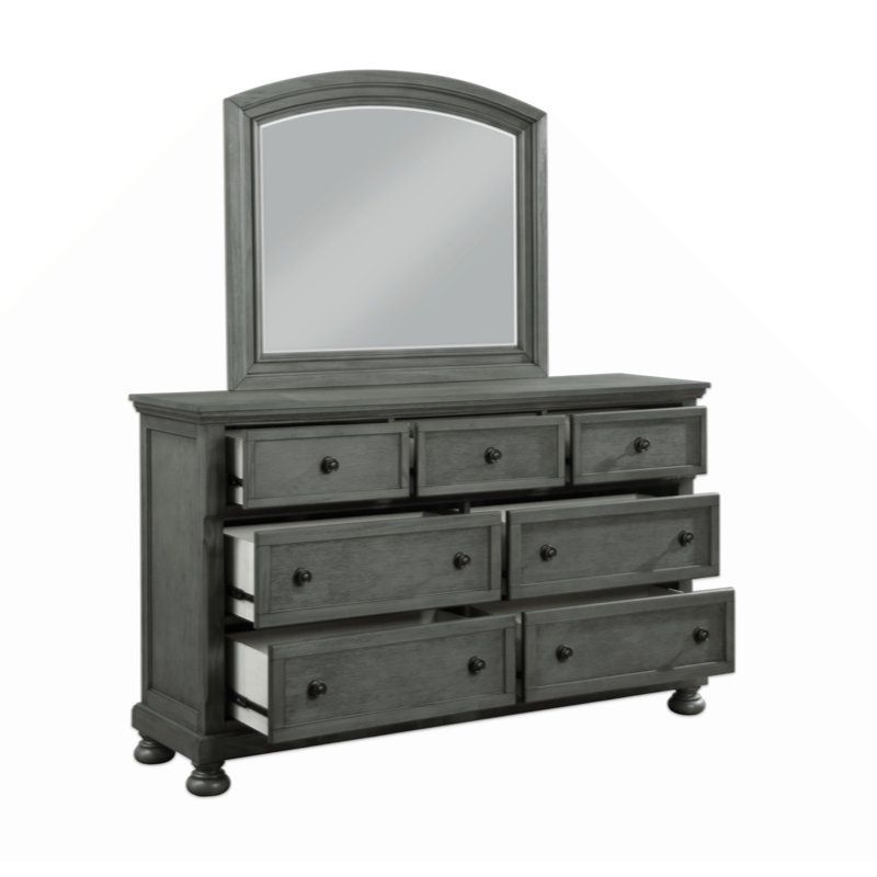 Commode 7 tiroirs de style moderne en bois