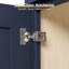 Armoire murale bleu marine Shaker, structure en bouleau massif, boîte d'armoire en contreplaqué, tablette réglable, finition matte douce, plusieurs tailles-134530630