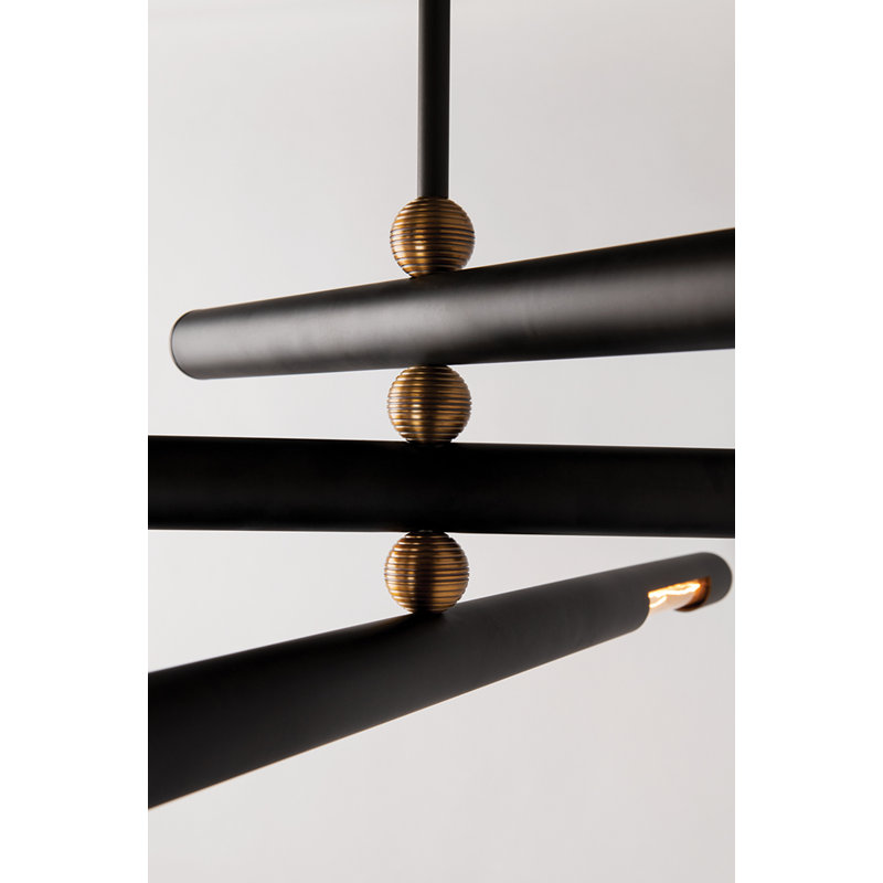 Hendrix - Pendant - Chemical Bronze, 10" H x 62.25" W x 62.25" D