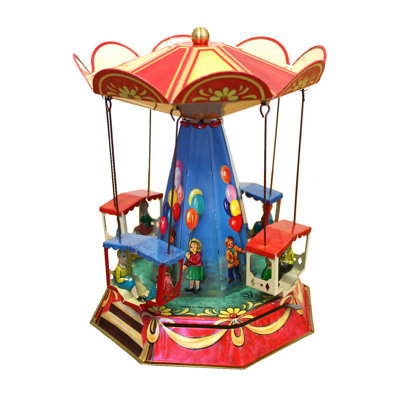 Carrousel décoratif ancien à la mode tin German