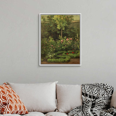 " A Rose Garden " by Camille Pissarro Painting Print
