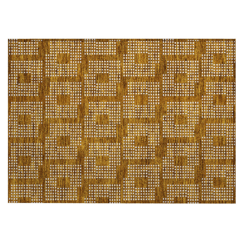 Malek Indoor/Outdoor Area Rug with Non-Slip Backing, Rectangle 1'8" x 2'6"