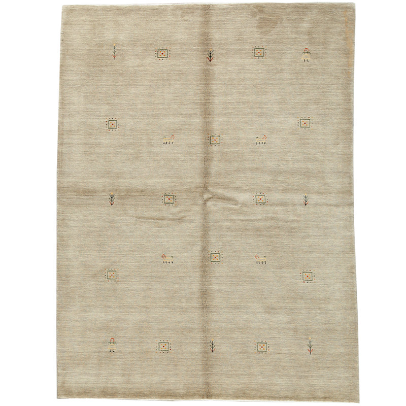 Tapis brun clair de haute qualité Gabbeh