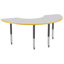 Table d'activité demi-lune 36 "x 72" avec pieds réglables-122266750-99075977