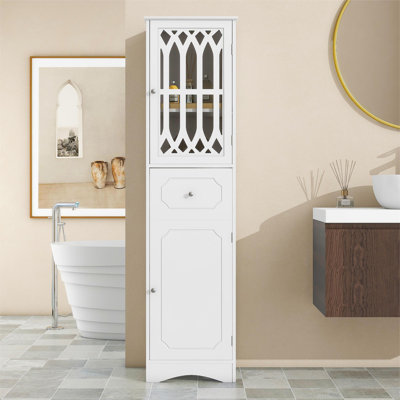 Amall Freestanding Linen Cabinet