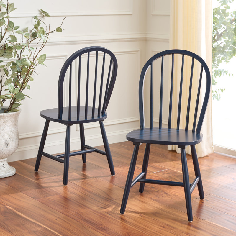 Chaise d'appoint en bois massif Bella Bella, Marine